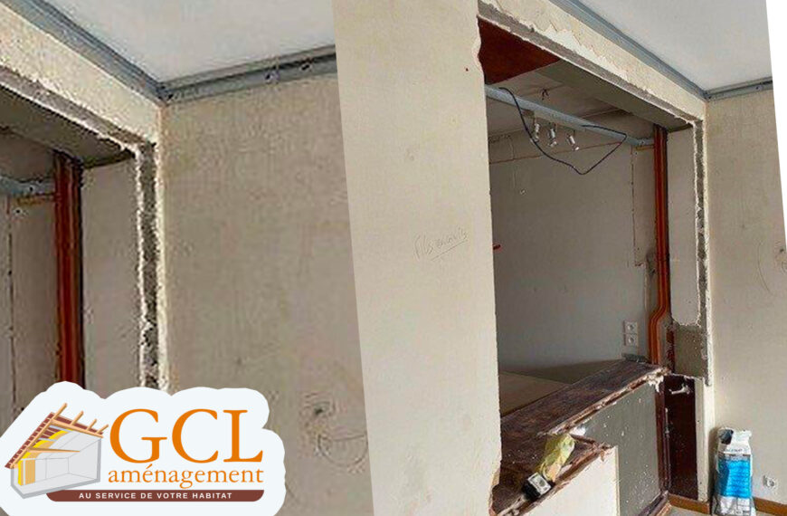 Ouverture d’une pièce vers le salon